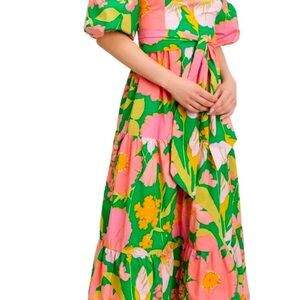 Flora Bea Island Road off the shoulder dress Sz Large